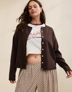Aerie Sunday Soft Cardigan - Deep Earth
