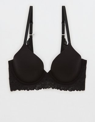 Sunnie Bloom Lace Full Coverage Lightly Lined Bra - True Black