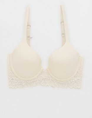 Sunnie Bloom Lace Full Coverage Lightly Lined Bra - Vintage Vanilla